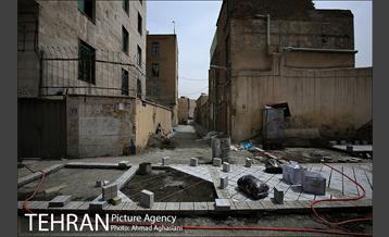 سنگ فرش شدن محله امام زاده یحیی 7