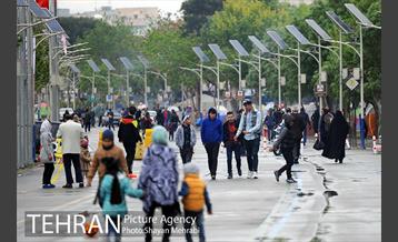 روز طبیعت بارانی در بوستان ولایت 1