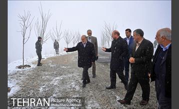 مراسم روز درختکاری با حضور شهردار تهران و رئیس مجلس 2