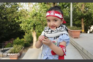 اهتزاز بزرگترین پرچم فلسطین جهان در تهران 31