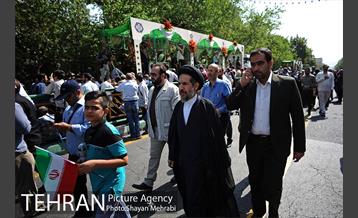 مراسم تشییع پیکرهای مطهر ۱۵۰ شهید تازه‌ تفحص‌ شده دفاع مقدس 8