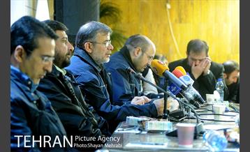 نشست خبری مراسم تشییع شهدای آتش نشان 9