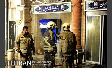 آتش سوزی ساختمان میدان حسن آباد 15