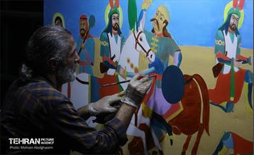 عزاداری شب هفتم محرم در خیمه هنر 24