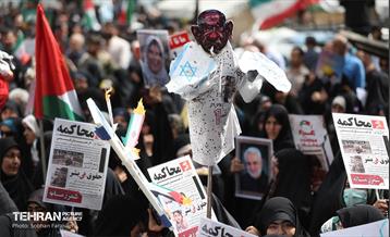 تجمع ضد اسرائیلی در میدان فلسطین 27