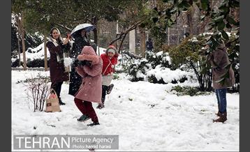 روز برفی بلوار کشاورز 4