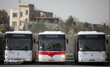 آیین رونمایی از ۱۱۰ دستگاه اتوبوس در ناوگان حمل و نقل عمومی 2