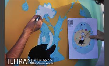 جشنواره تخم مرغ رنگی در بلوار کشاورز 30