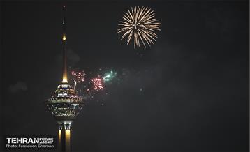 نور افشانی پایتخت از فراز برج میلاد  8