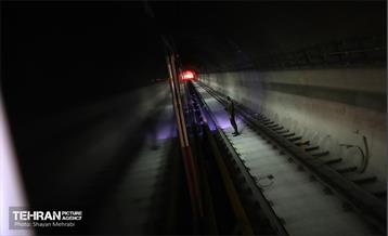 تست گرم بخش شمالی خط ۶ مترو تهران 38