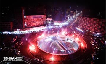 نورافشانی میدان ولیعصر(عج) به مناسبت نیمه شعبان 10