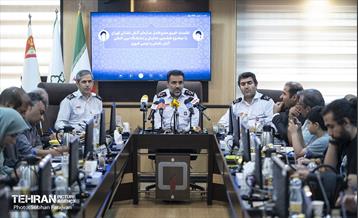 نشست خبری مدیرعامل سازمان آتش‌نشانی 12