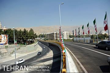 افتتاح پل غیر همسطح بزرگراه شهید چمران (پل شهید نوروزی) با حضور شهردار تهران 16