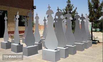 مراحل ساخت المان های نمایشگاه نشان عاشقی