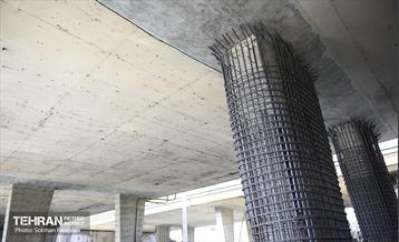 پروژه مقاوم‌سازی پل تقاطع بزرگراه همت و شیخ فضل الله نوری 3