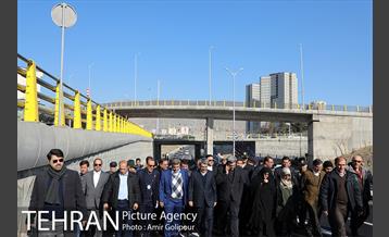 آیین بهره برداری تقاطع غیرهمسطح بزرگراه شهید حکیم با بلوار المپیک 26