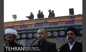 مراسم تعویض پرچم گنبد حرم حضرت عبدالعظیم (ع) 17