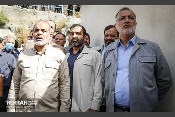 بازدید شهردار تهران از منطقه سیل زده امام زاده داوود(ع) 45