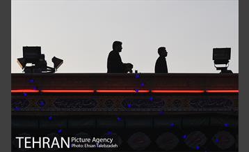 مراسم تعویض پرچم گنبد حرم حضرت عبدالعظیم (ع) 25