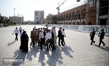 بازدید پیروز حناچی و مهدی چمران از پروژه خانه شهر(بلدیه قدیم) 21