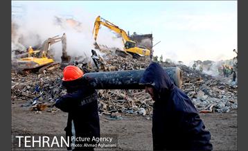 چهارمین روز آواربرداری ساختمان پلاسکو 6