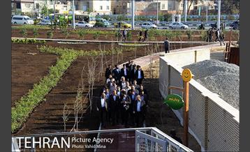 بازدید دکتر قالیباف از بوستان تبسم در منطقه 11‎ 6