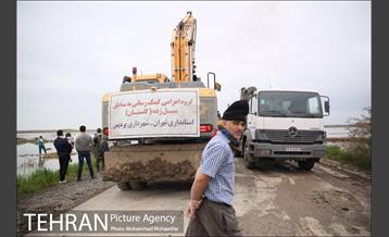 جلوگیری از ورود اب گرگان رود به شهر اق قلا 23