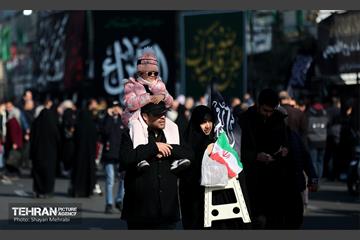 عزاداری شهادت حضرت فاطمه(س) در میدان هفت تیر 2