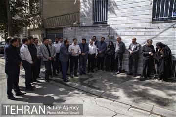 مراسم نصب تابلوی کوچه به نام شهید آتش نشان داداشی 11