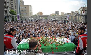 مراسم تشییع پیکر شهید آتش نشان علی قانع 27