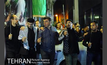 مراسم عزاداری حسینی در خیابان رودکی 21