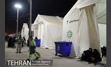 ارائه خدمات نیرو های خادم الحسین (ع) در مرز شلمچه 9