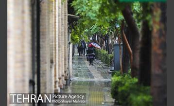 بارش باران پاییزی در تهران 25