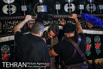 دسته عزاداری در خیابان اندرزگو‎ 17