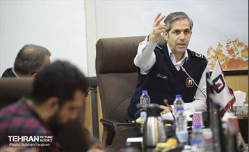 نشست خبری مدیرعامل سازمان آتش‌نشانی 17