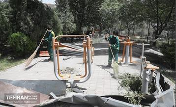 بوستان ایثار در منطقه ۲۰ به چرخه خدمت بازگشت 3