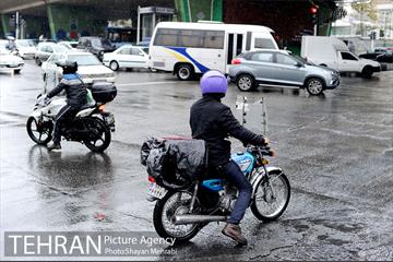 بارش باران پاییزی در تهران 6