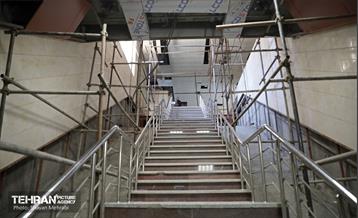 بازدید اعضای کمسیون حمل و نقل شورای اسلامی شهر از ایستگاه مترو شهید رضایی 48