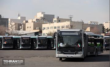 ورود اتوبوس‌های دوکابین جدید به تهران 7