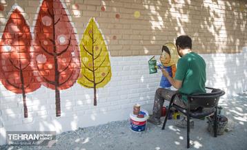 "نقش مهر" بر دیوارهای مدارس پایتخت 1