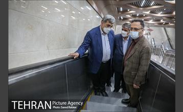مراسم بهره برداری از ایستگاه های مترو اقدسیه و مرزداران 44