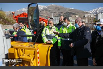 مانور سراسری برف روبی در منطقه 1 تهران 16