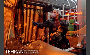 عملیات ضد عفونی کردن اتوبوس های تهران 19