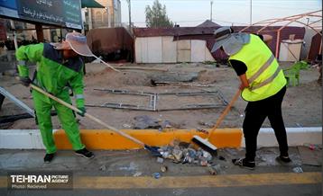 خدمات نیروهای پاکبان شهر تهران در اربعین حسینی 12