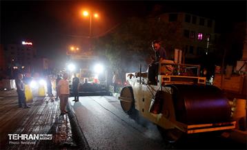 عملیات آسفالت ریزی در منطقه 5 21