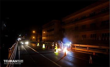 مرمت و بازسازی روکش پل تقاطع حافظ و طالقانی 5