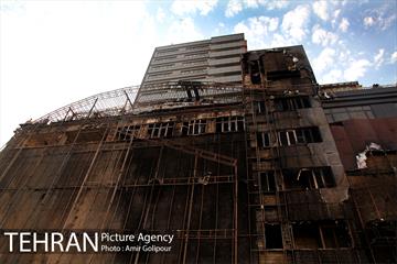 آتش سوزی مجتمع تجاری طوبی 1