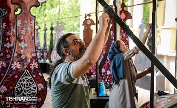 کارگاه ساخت علامت های عاشورایی