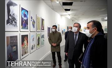 بازدید سفیر فرانسه از نمایشگاه تهران از منظر هنرمندان 3