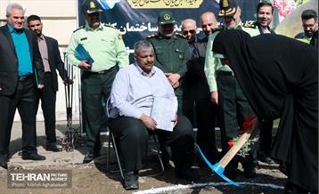 آیین کلنگ زنی ساخت سومین کلانتری منطقه هشت